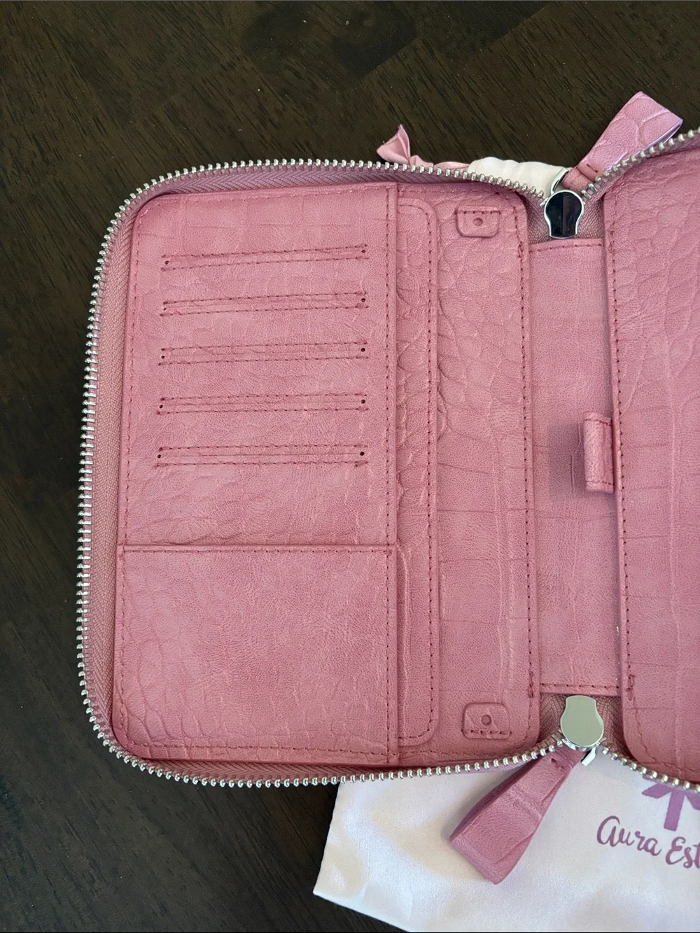 Aura Estelle A6 Planner Notebook Cover Pink Love at first sight Croc Emb